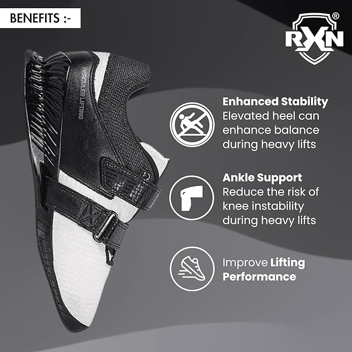 RXN Hercules Weightlifting Shoes for Men and Women - (WLS-4)