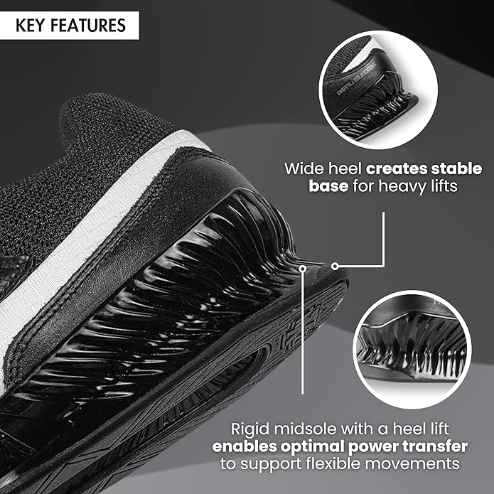 RXN Hercules Weightlifting Shoes for Men and Women - (WLS-4)