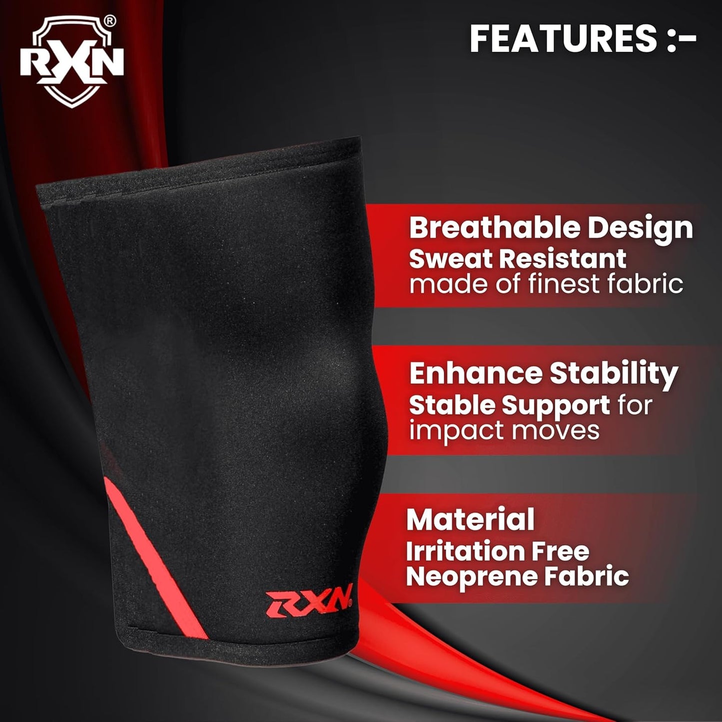 RXN Knee Support/Sleeves for Unisex - (KS-1)