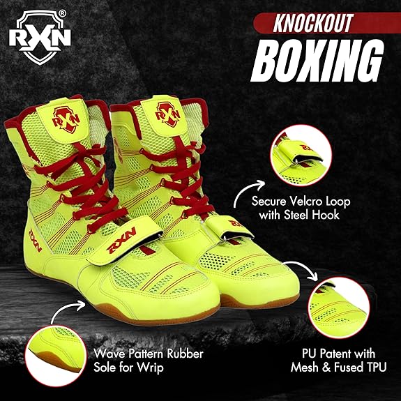 RXN Knockout Boxing Shoes for Men and Women - (BX-16)