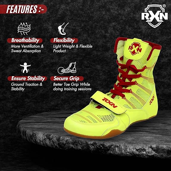 RXN Knockout Boxing Shoes for Men and Women - (BX-16)