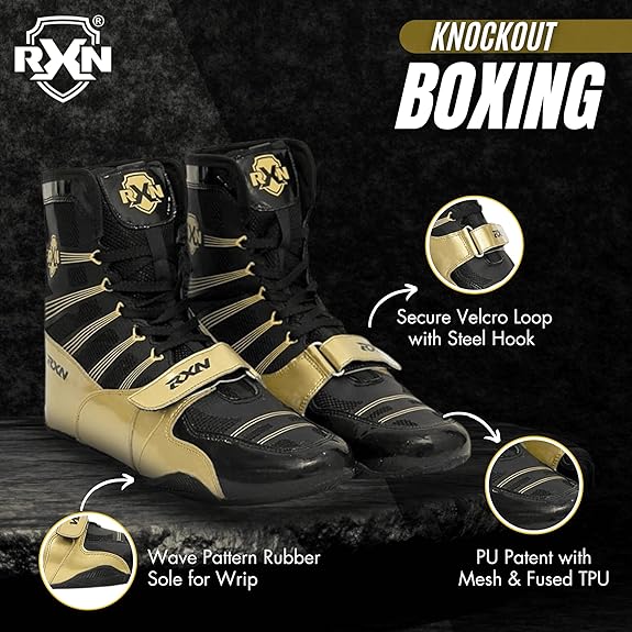 RXN Knockout Boxing Shoes for Men and Women - (BX-16)
