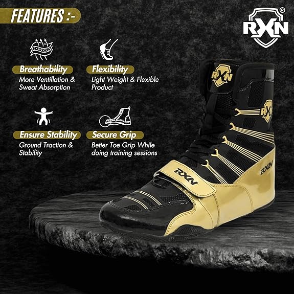 RXN Knockout Boxing Shoes for Men and Women - (BX-16)