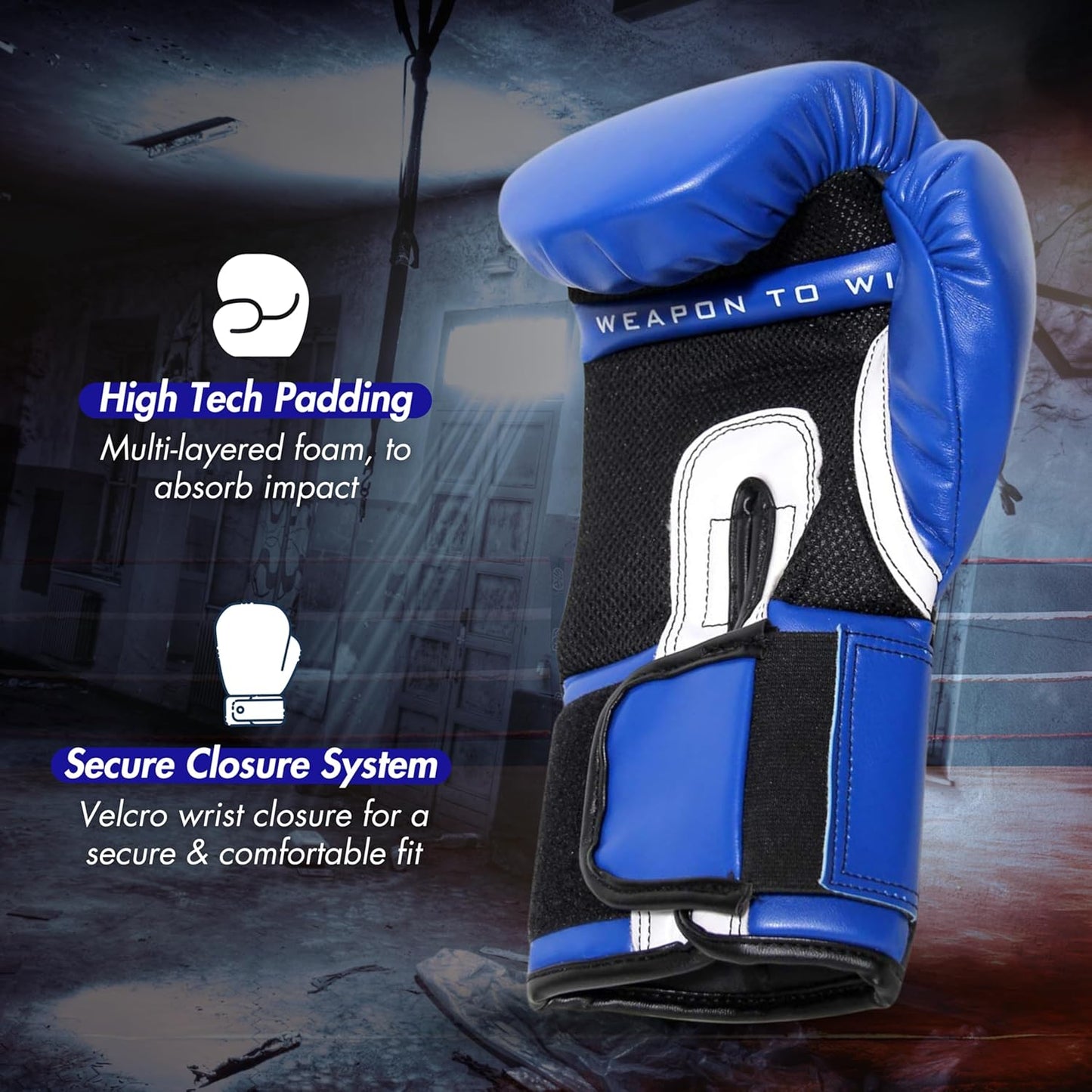 RXN Pro Fighter 2.0 High Grade Synthetic Leather Boxing Gloves - (BG-14)