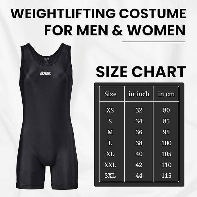 RXN Weightlifting Dress/Costume for Men/Women - (WLCM/WLCW-1)