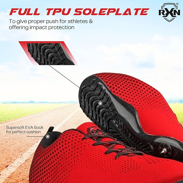 RXN Fly Running Sprinting Track & Field Spikes Shoes for Men & Women (RS-14) - RXN SPORTS