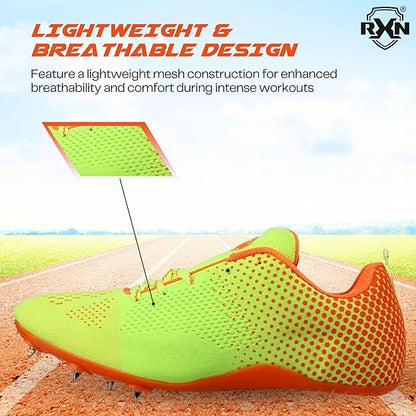 RXN Fly Running Sprinting Track & Field Spikes Shoes for Men & Women (RS-14) - RXN SPORTS