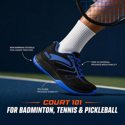 RXN Court Pro Non-Marking Shoes for Tennis, Pickleball & Badminton (NFS-02)