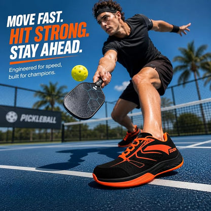 RXN Court Pro Non-Marking Shoes for Tennis, Pickleball & Badminton (NFS-02)