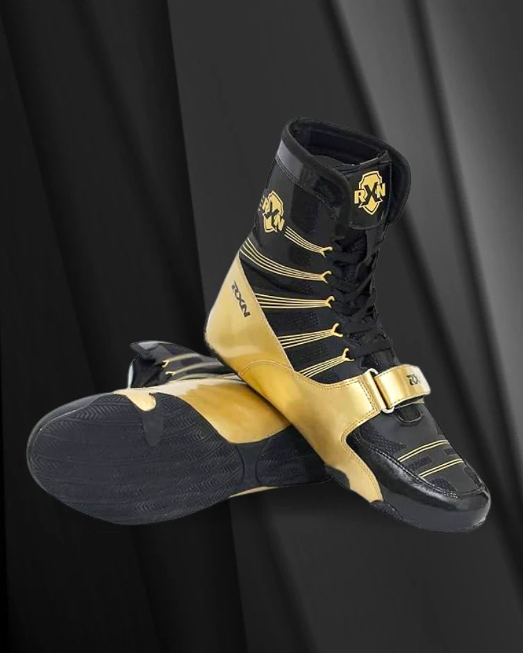 Ko Boxing Boots Nike Hyperko Black Gold Rxn Knockout Boxing Boots