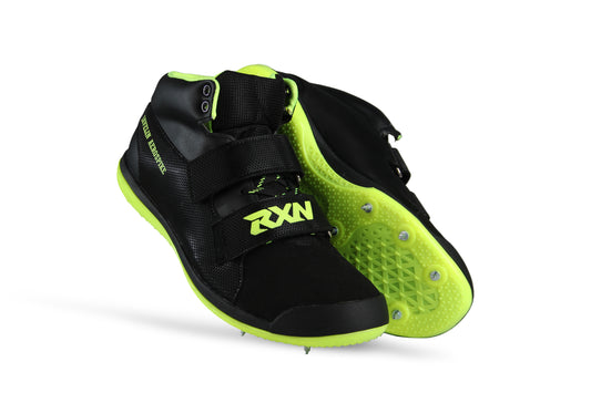 RXN AeroSpike Javelin Shoes – Pro Track & Field Spikes for Men & Women ( JT-01-BLACK/FLURO-GREEN_11) - RXN SPORTS