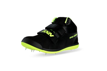 RXN AeroSpike Javelin Shoes – Pro Track & Field Spikes for Men & Women ( JT-01-BLACK/FLURO-GREEN_11)