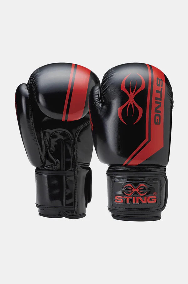 STING Olympics Sponsor - Armalite Boxing Gloves | for Competition & Training [Black/Silver]