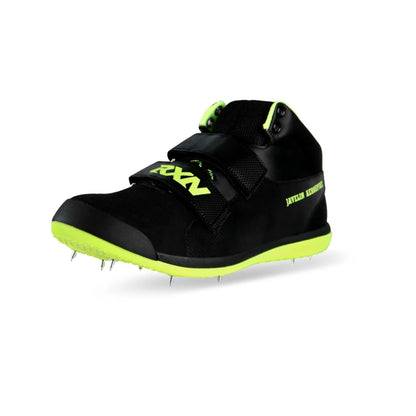 RXN AeroSpike Javelin Shoes – Pro Track & Field Spikes for Men & Women (JT-01-BLACK/FLURO-GREEN_11)