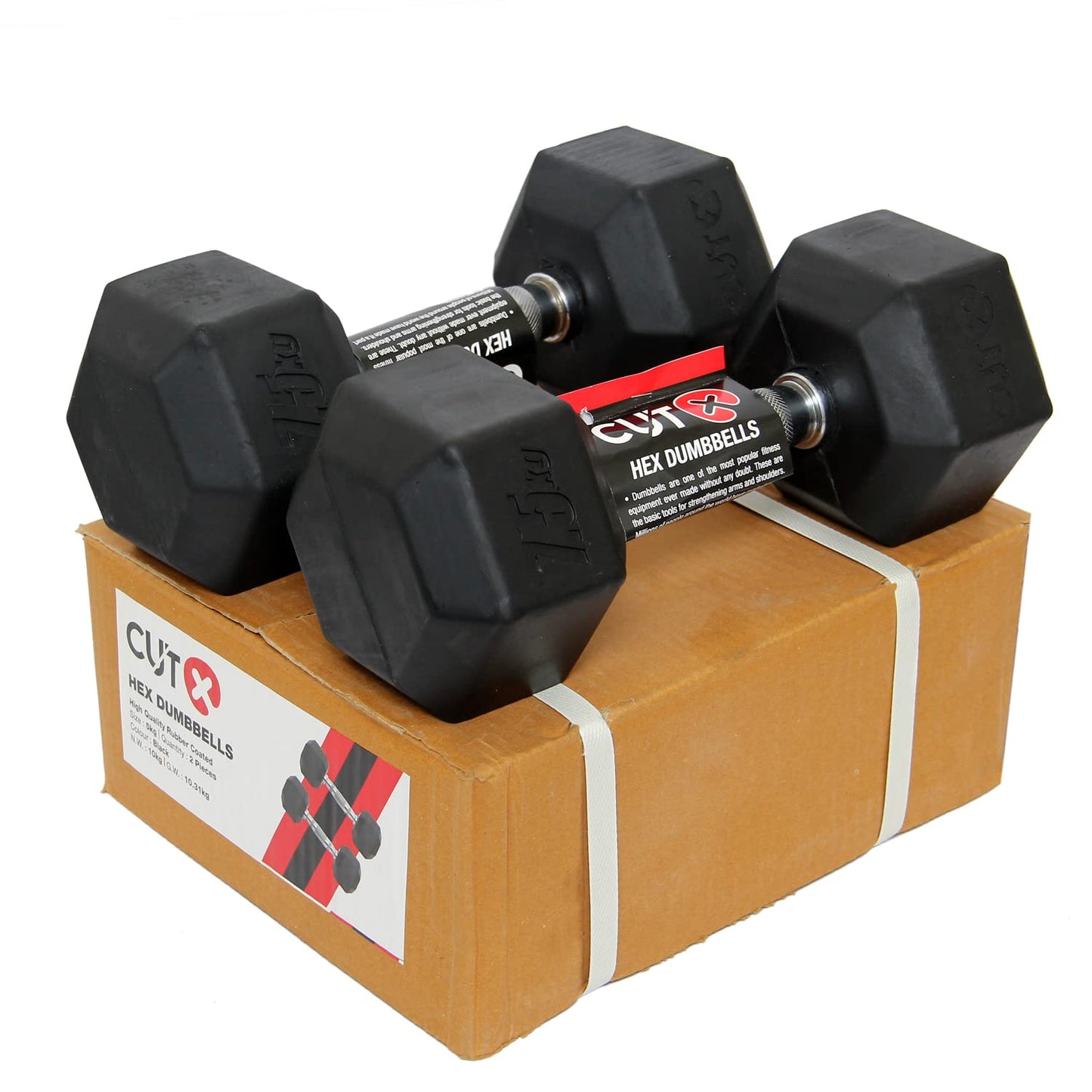 RXN Hexa Dumbbells - Fitness Gears (HEX D-1)