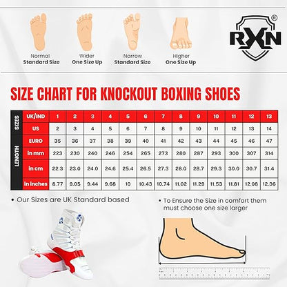 RXN Knockout Boxing Shoes for Men and Women - (BX-16)