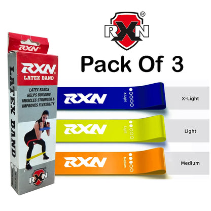 RXN Latex Band/Exercise Band for Training & Stretching for Men & Women - (LB-1)