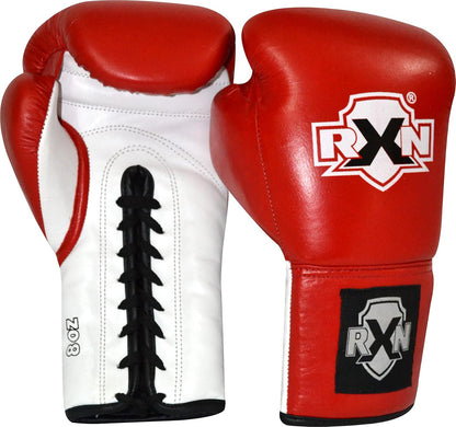 RXN Pro Boxing 2.0 PRO Fight High Grade Natural Leather Boxing Gloves - (BG-15)