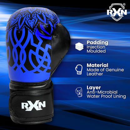 RXN Storm Genuine Leather Boxing Gloves - (BG-22)