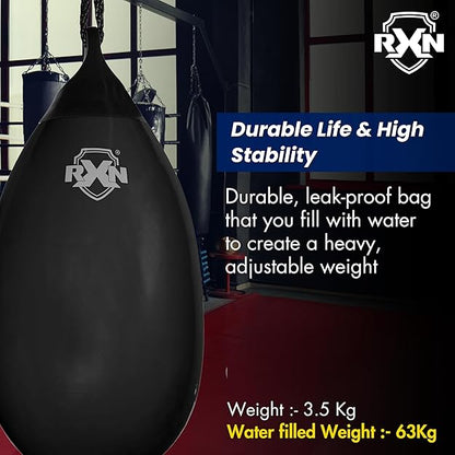 RXN Tear Drop Shaped Waterfilled Heavy Training Boxing Aqua/Punching Bag - (IAB-2)