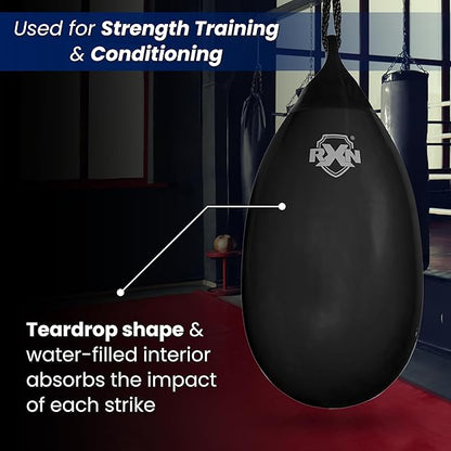 RXN Tear Drop Shaped Waterfilled Heavy Training Boxing Aqua/Punching Bag - (IAB-2)