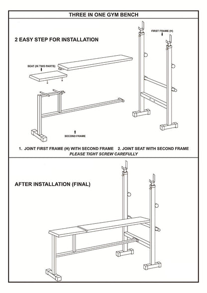 RXN Adjustable 3 in 1 Home Gym Benches