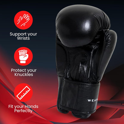 RXN Brawler Sparring Competition All Leather Gloves for Bags & Training - (BG-17)