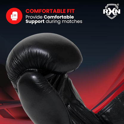 RXN Brawler Sparring Competition All Leather Gloves for Bags & Training - (BG-17)