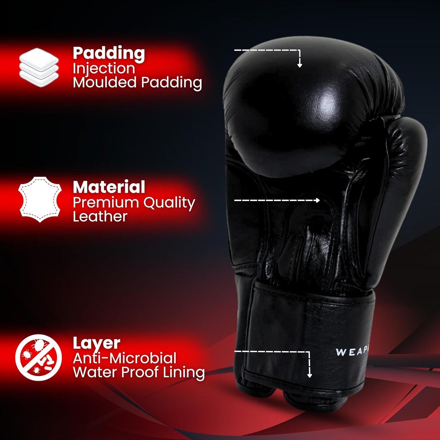 RXN Brawler Sparring Competition All Leather Gloves for Bags & Training - (BG-17)