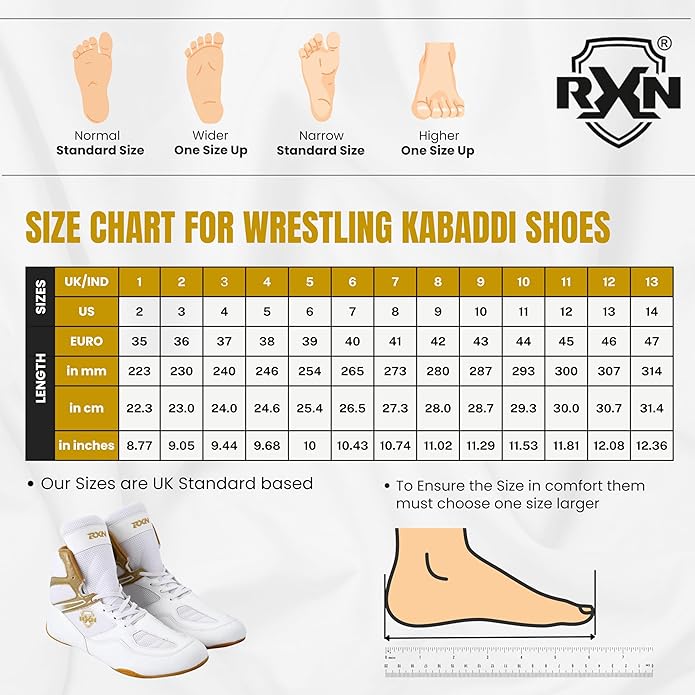 RXN Mat-Speed Wrestling/Kabaddi Shoes for Men - (WS-14)