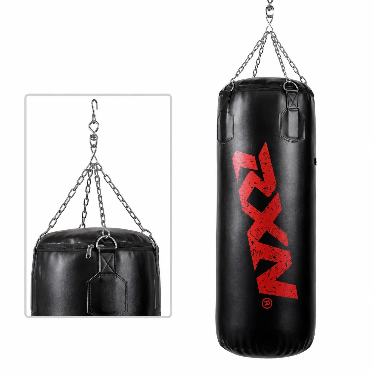 RXN Powerstrike Boxing Punching Bag Heavy Duty with 4-Way Chain(PB-02H) - RXN SPORTS