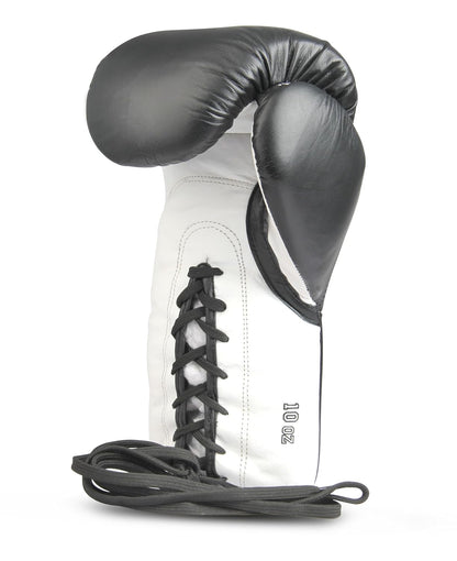 RXN Pro Boxing 2.0 PRO Fight High Grade Natural Leather Boxing Gloves - (BG-15) - Black