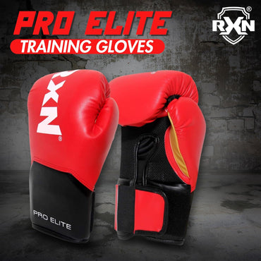 RXN Pro Elite High Grade Synthetic Leather Boxing Gloves - (BG-13)