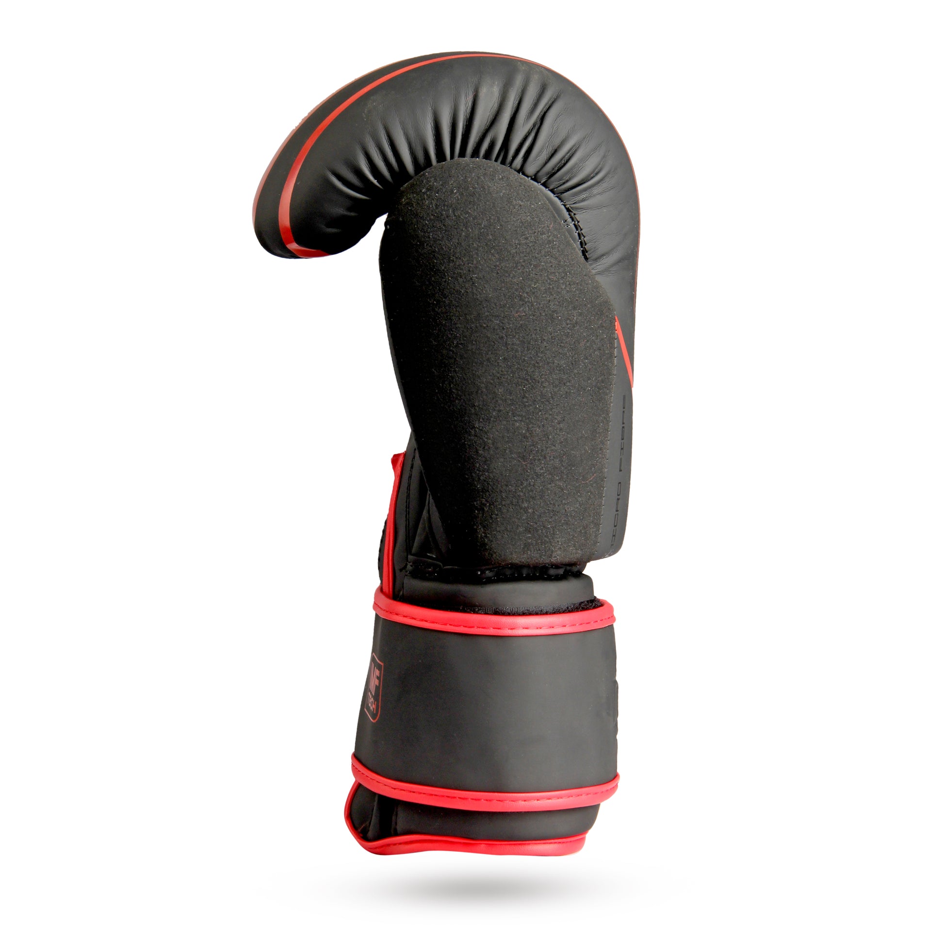 RXN R1 Boxing Gloves with Microfiber thumb Black/Red side view