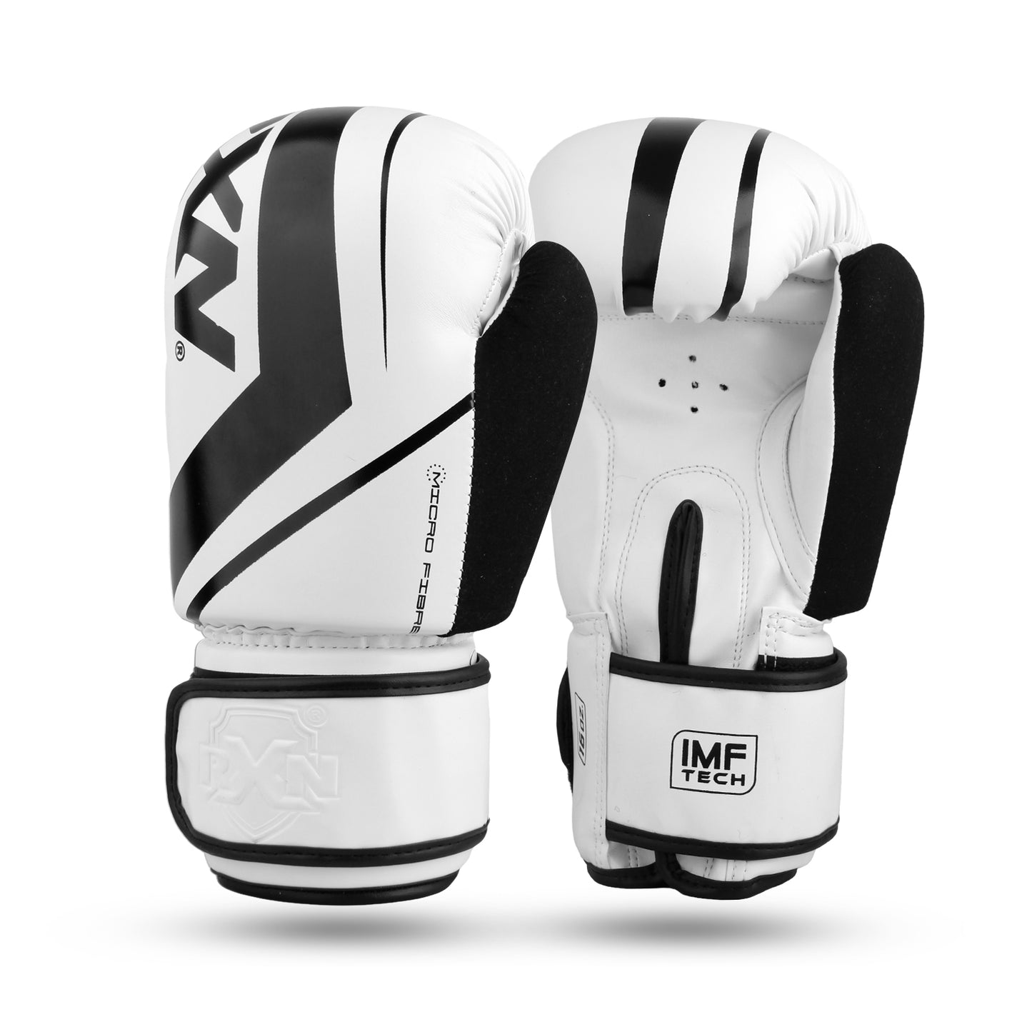 RXN R1 Boxing Gloves with Microfiber thumb (BG-24) Black/White double
