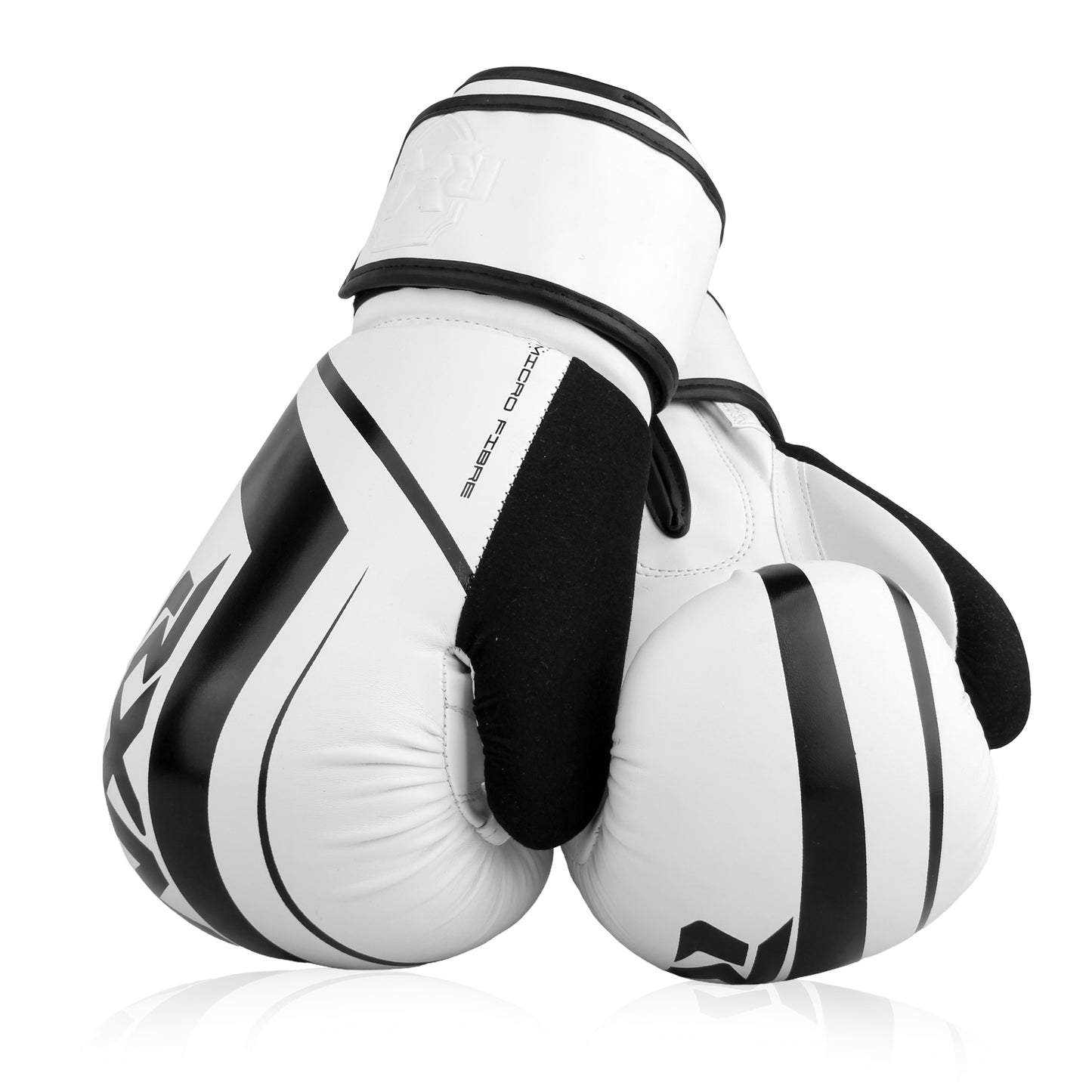 RXN R1 Boxing Gloves with Microfiber thumb (BG-24) Black/White down