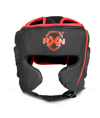 RXN R1 ViperFace  Head Guard (HG-03) - Black/Red