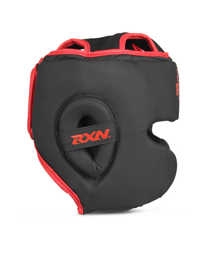 RXN R1 ViperFace  Head Guard (HG-03) - Black/Red