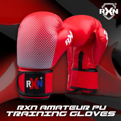 RXN SWARMER Competition ALL PU Boxing Gloves - RED