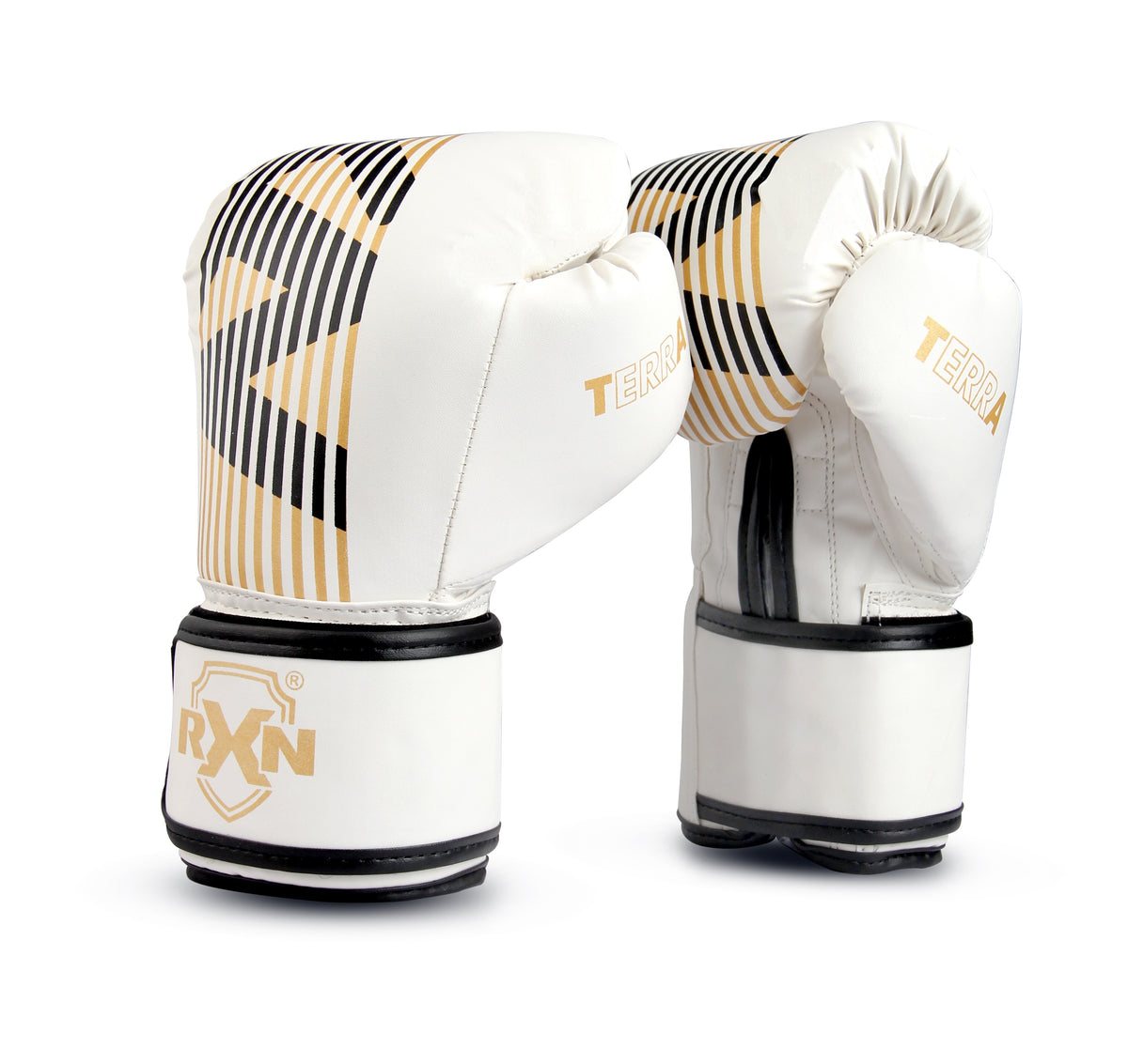 RXN Terra Boxing Gloves – Pro Training & Sparring White Gold