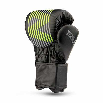 RXN Terra Boxing Gloves – Pro Training & Sparring Black/Green