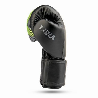 RXN Terra Boxing Gloves – Pro Training & Sparring Black/Green