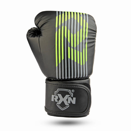 RXN Terra Boxing Gloves – Pro Training & Sparring Black/Green