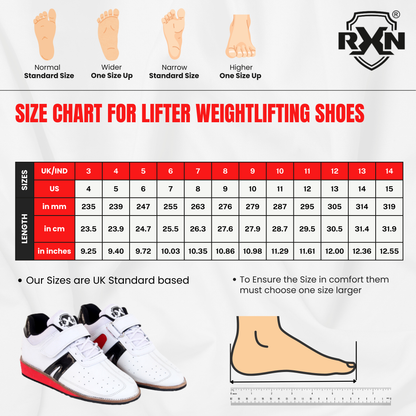 RXN Gold Medalist Weightlifting Shoes for Men and Women - (WLS-1)