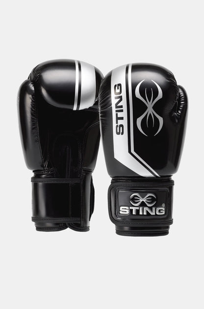 STING Olympics Sponsor - Armalite Boxing Gloves | for Competition & Training [Black/Silver]