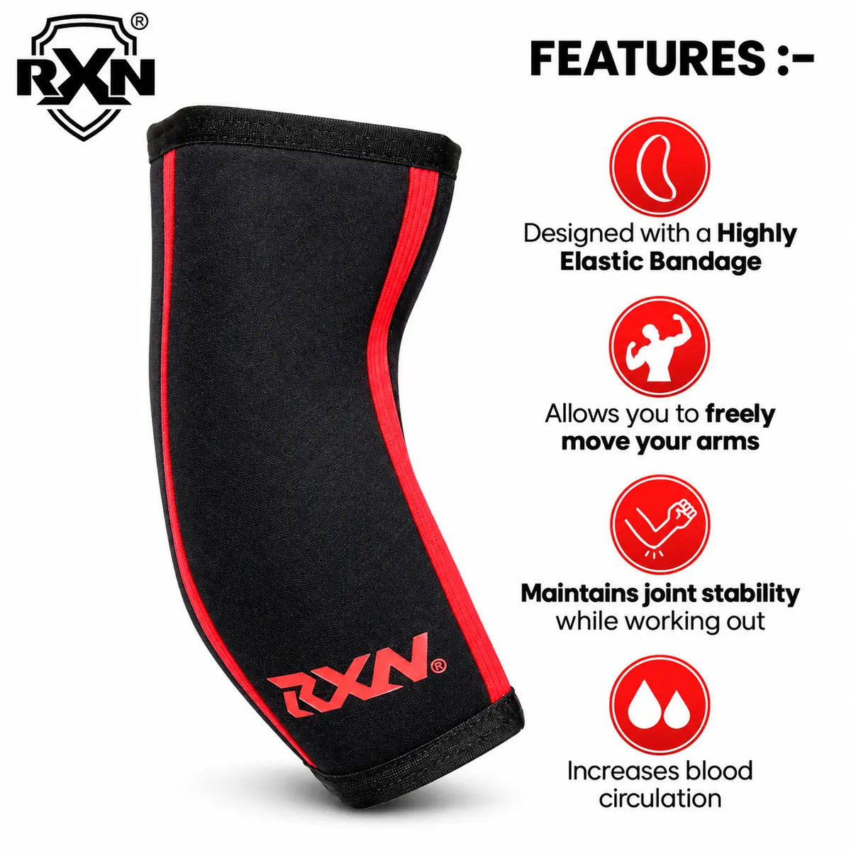 RXN Elbow Support/Sleeves for Unisex - (AS-1)